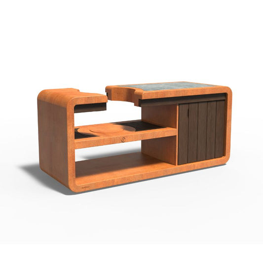 Adezz Forno Kamado Station Large Kamado Station Corten Steel