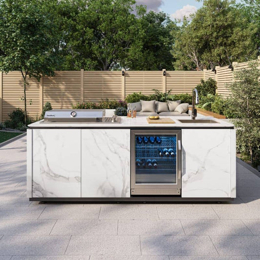 Buschbeck Derby Outdoor Kitchen Island White
