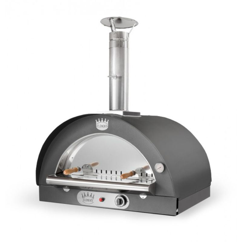 Clementi Original Dual Fuel Pizza Oven 80 x 60 Pro Bundle Anthracite