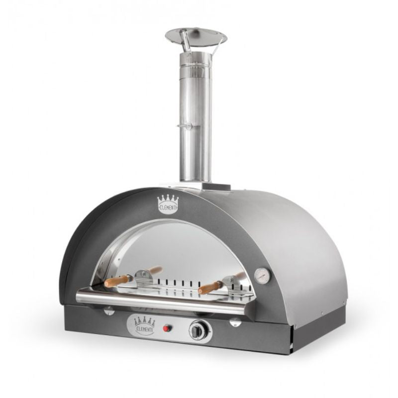 Clementi Original Dual Fuel Pizza Oven 80 x 60 Pro Bundle Stainless Steel