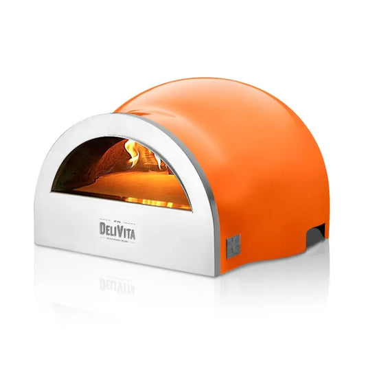 DeliVita Orange Blaze Wood Fired Pizza Oven