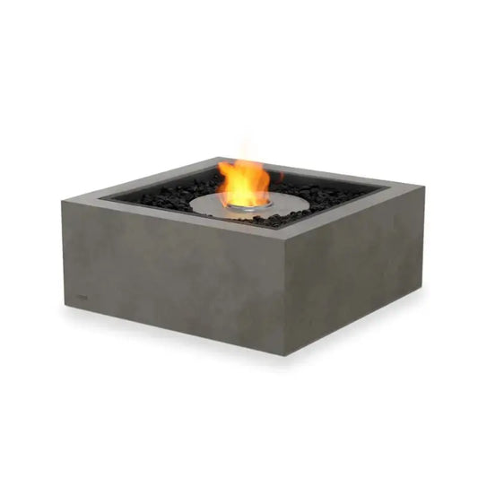 EcoSmart Fire Base 30 Bioethanol Fire Pit Table Natural Stainless Steel Burner