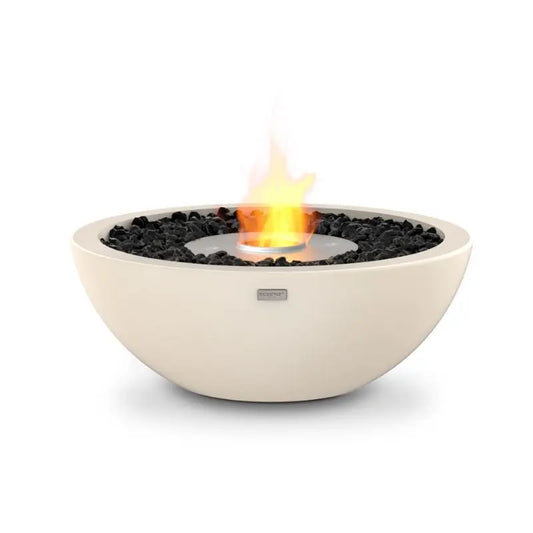 EcoSmart Fire Mix 600 Bioethanol Fire Pit Bone Stainless Steel Burner