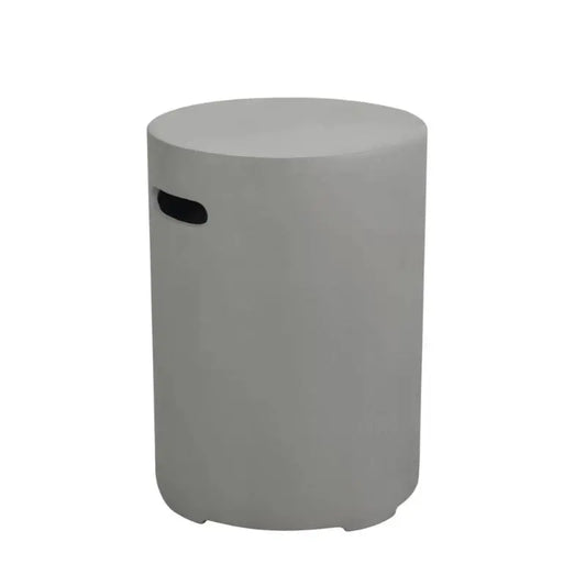 Elementi Fire Round Tank Cover - Smooth Grey