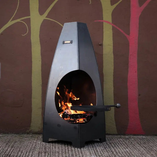 Firepits UK Circus Chiminea with Swing Arm BBQ Rack