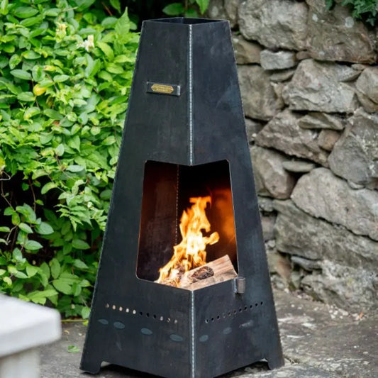 Firepits UK Piazza Junior Chiminea with Swing Arm BBQ Rack