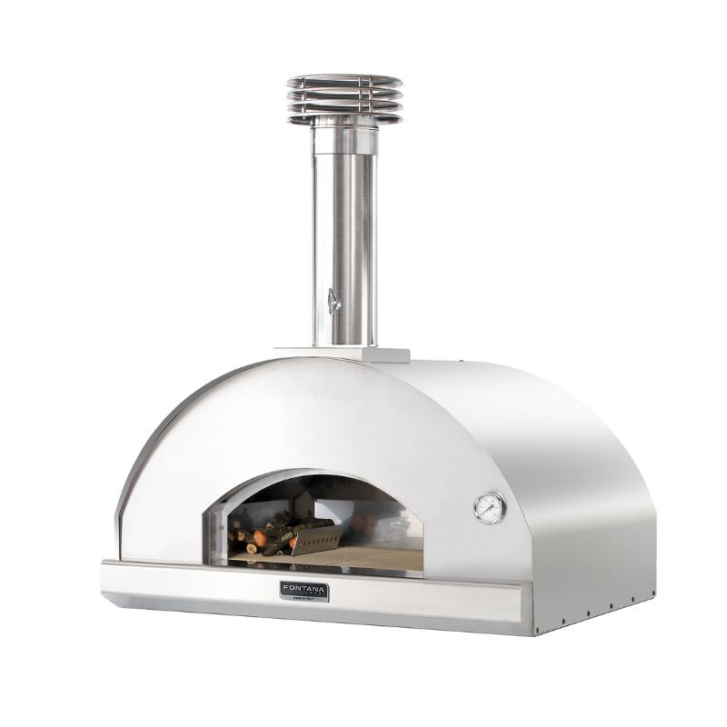 Fontana Mangiafuoco Wood Fired Pizza Oven Pro Bundle Stainless Steel