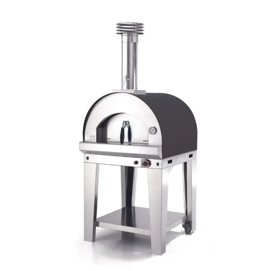 Fontana Margherita Dual Fuel Pizza Oven With Trolley Anthracite