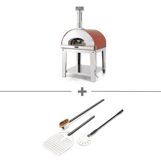 Fontana Marinara Wood Fired Pizza Oven Pro Bundle with Trolley