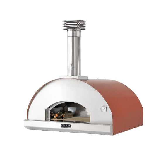 Fontana Marinara Wood Fired Pizza Oven Pro Bundle Rosso