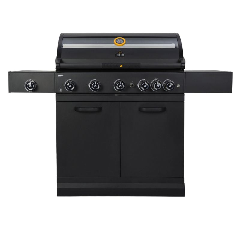 GRLLR Outdoor Kitchen 5 Burner BBQ with Fridge and Sink