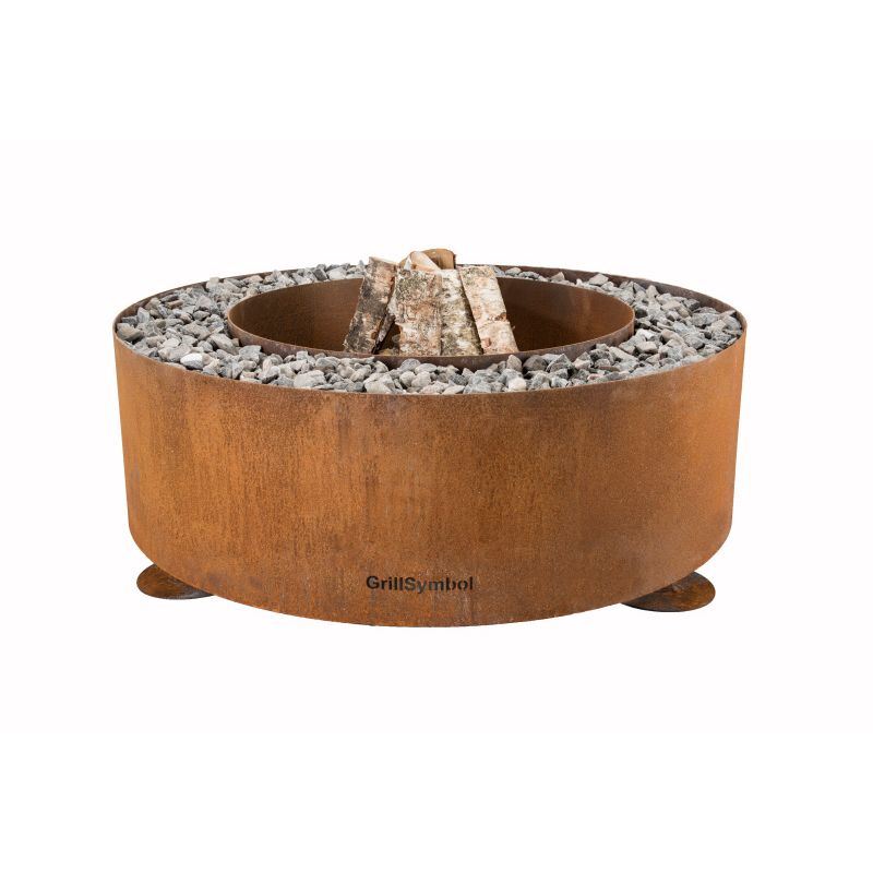 GrillSymbol Luna Fire Pit Corten Steel