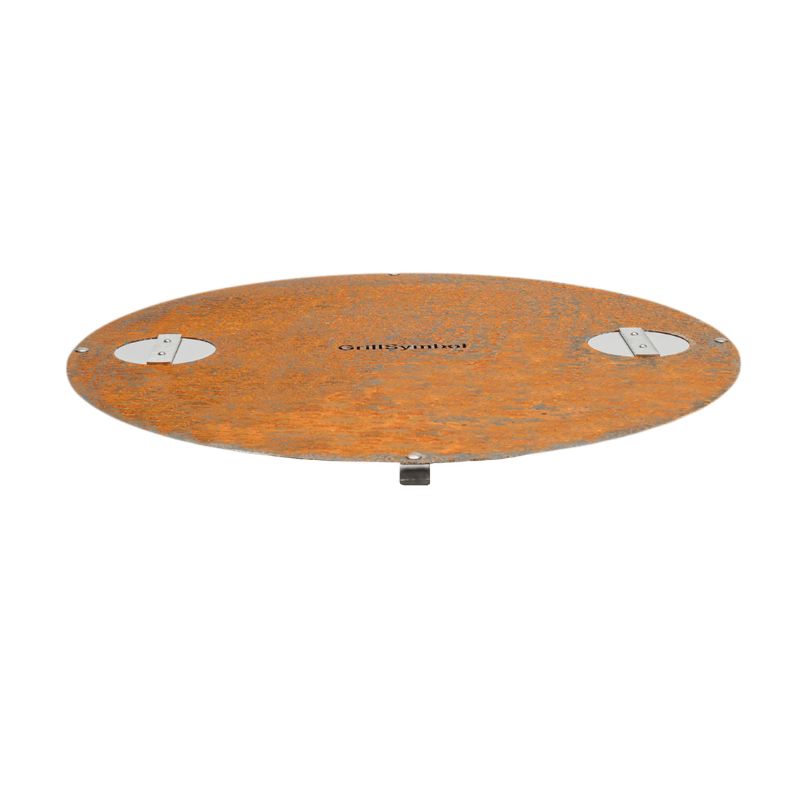 GrillSymbol Luna Fire Pit Lid Corten Steel
