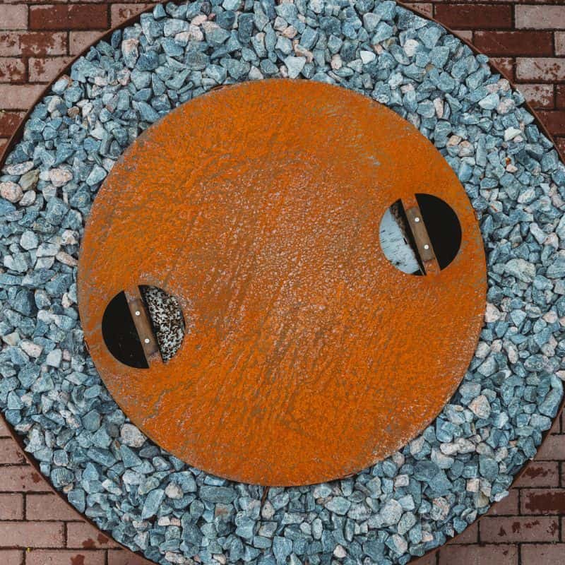 GrillSymbol Luna Fire Pit Corten Steel