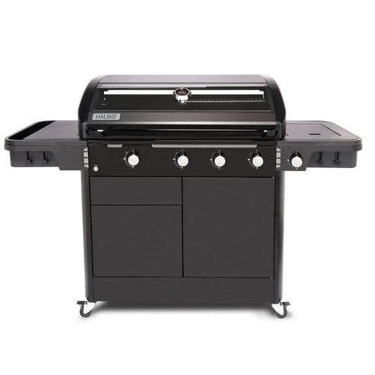 Halmo 4 Burner Premium Gas Grill With Side Burner