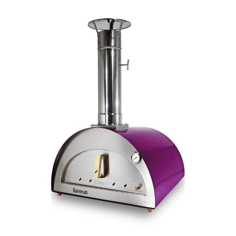 Igneus Classico Wood Fired Pizza Oven Pro Bundle Aubergine