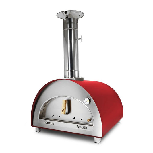 Igneus Pro 600 Wood Fired Pizza Oven Pro Bundle Red
