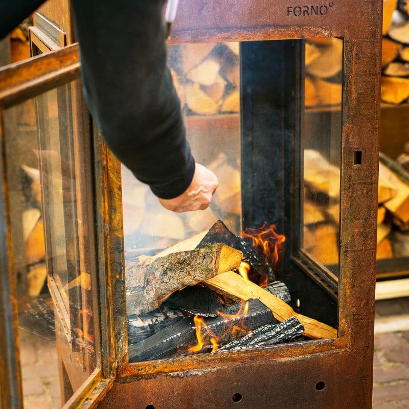 Adezz Forno DIGNA Outdoor Fireplace Corten Steel