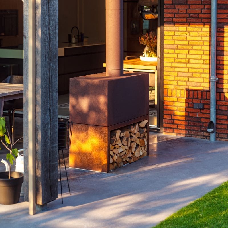 Adezz Forno ENOK Outdoor Fireplace Corten Steel