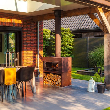 Adezz Forno ENOK Outdoor Fireplace Corten Steel