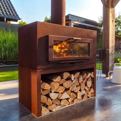 Adezz Forno ENOK Outdoor Fireplace Corten Steel