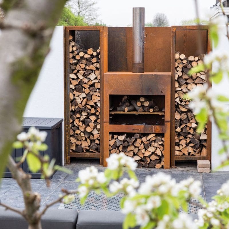 Adezz Forno ENOK Outdoor Fireplace Corten Steel
