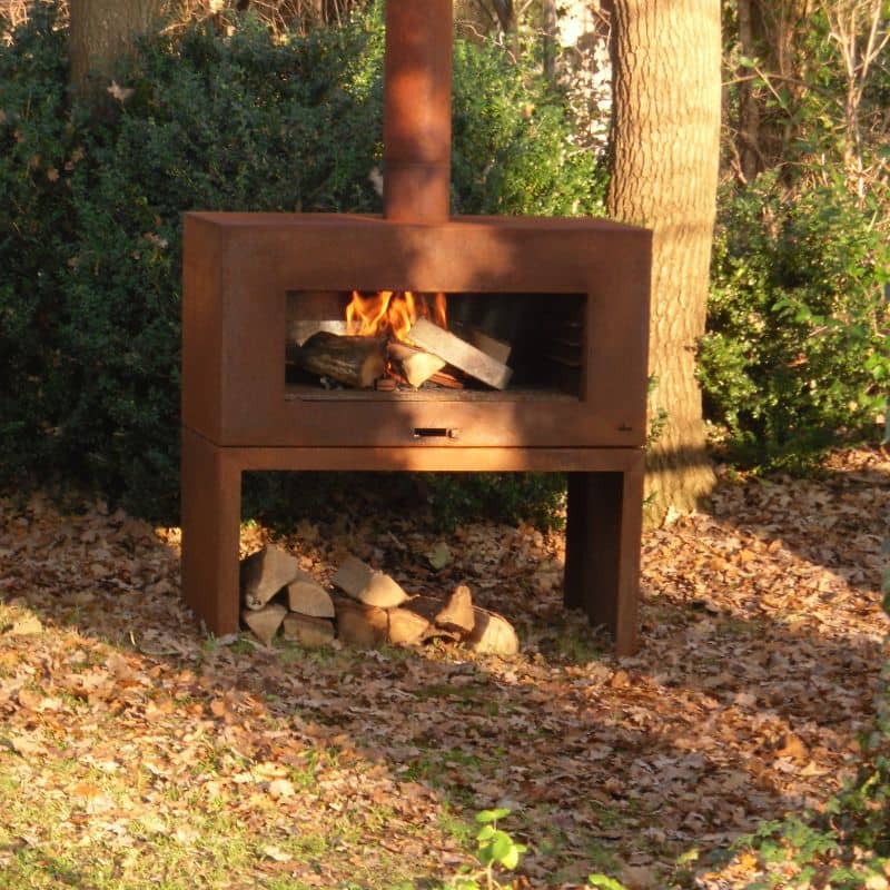 Adezz Forno ENOK Outdoor Fireplace Corten Steel