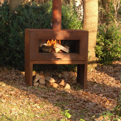 Adezz Forno ENOK Outdoor Fireplace Corten Steel