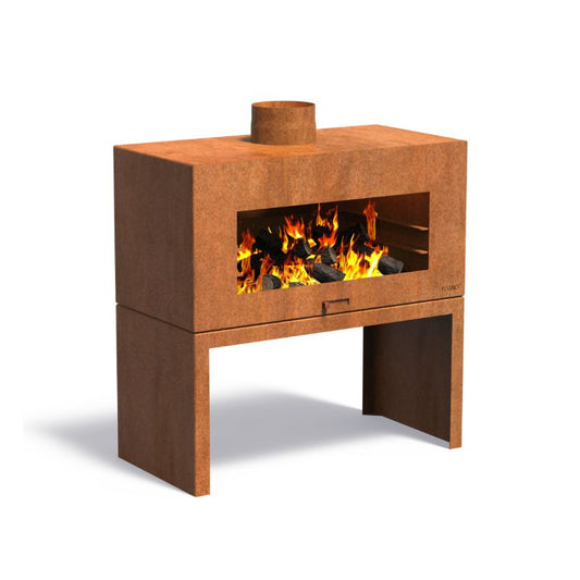 Adezz Forno ENOK Outdoor Fireplace Corten Steel