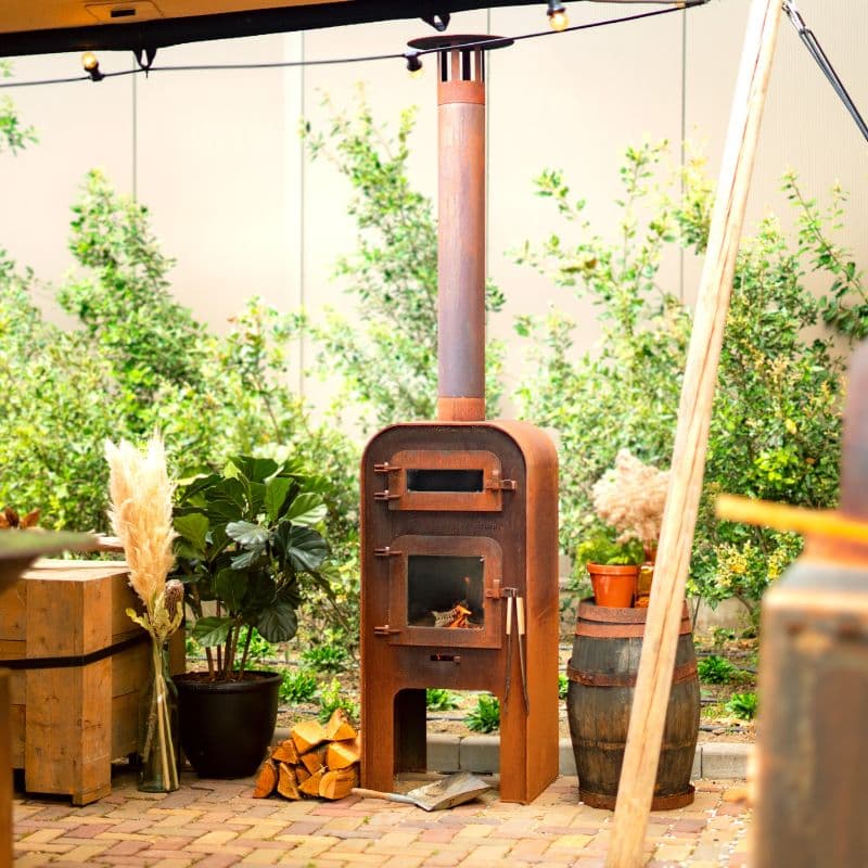 Adezz Forno GAP Outdoor Fireplace and Pizza Oven Corten Steel