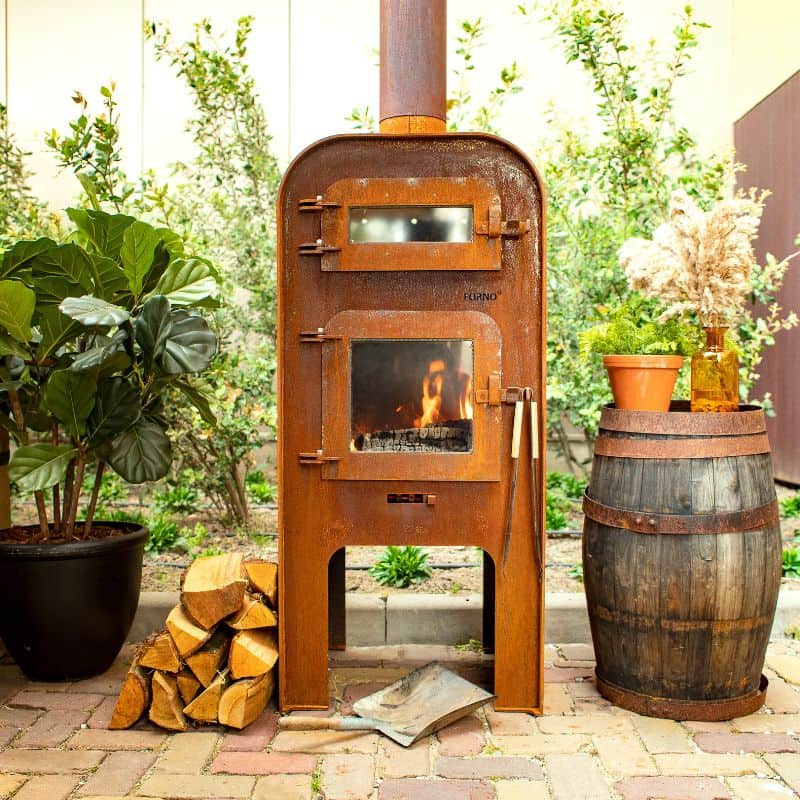 Adezz Forno GAP Outdoor Fireplace and Pizza Oven Corten Steel