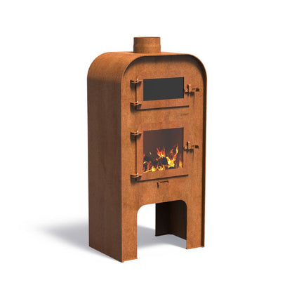 Adezz Forno GAP Outdoor Fireplace and Pizza Oven Corten Steel Large
