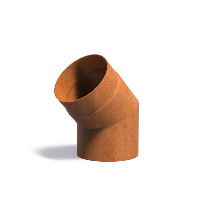 Adezz Forno Stovepipe Connector 150 Corten Steel 45 degrees