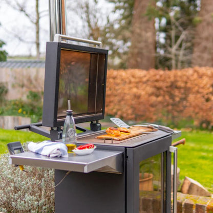 BBQube Grill & Heater with 2 Wheel Base