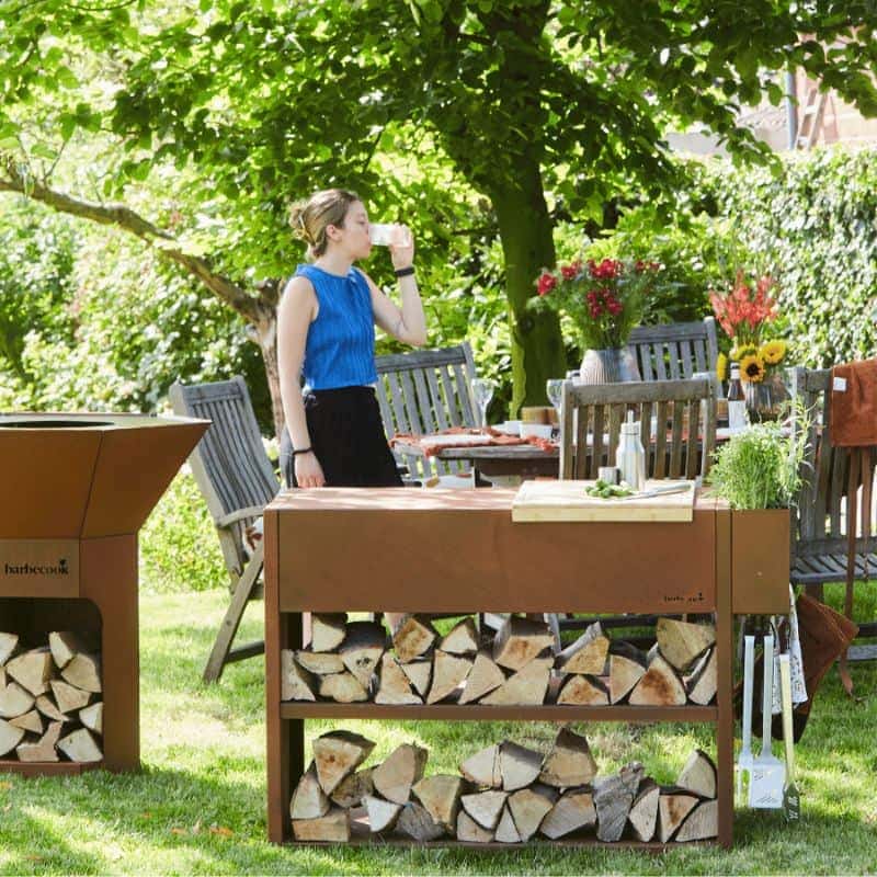 Barbecook Buddy Workstation Corten Steel