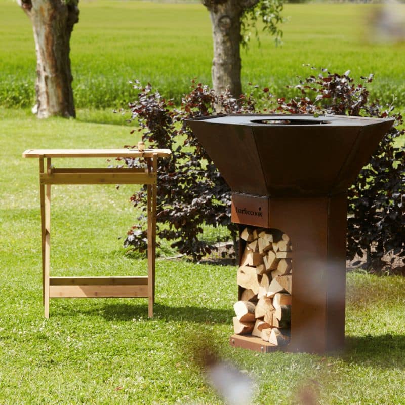 Barbecook Nestor Original Wood BBQ Corten Steel