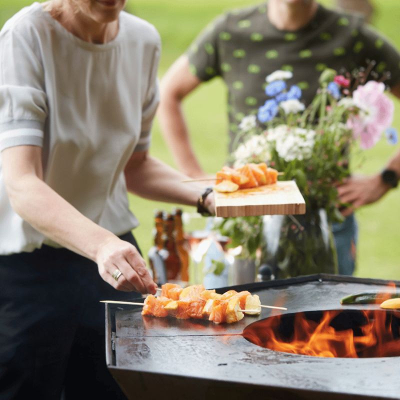 Barbecook Nestor Original Wood BBQ Corten Steel