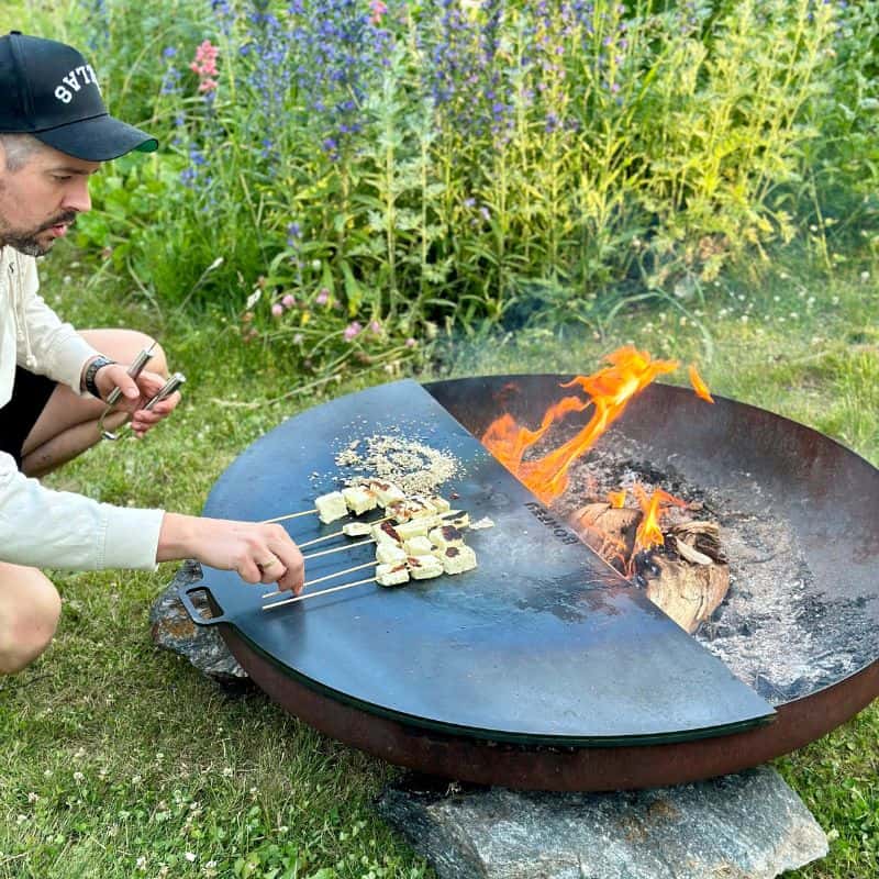 BonFeu Fire Pit Plancha Half Circle
