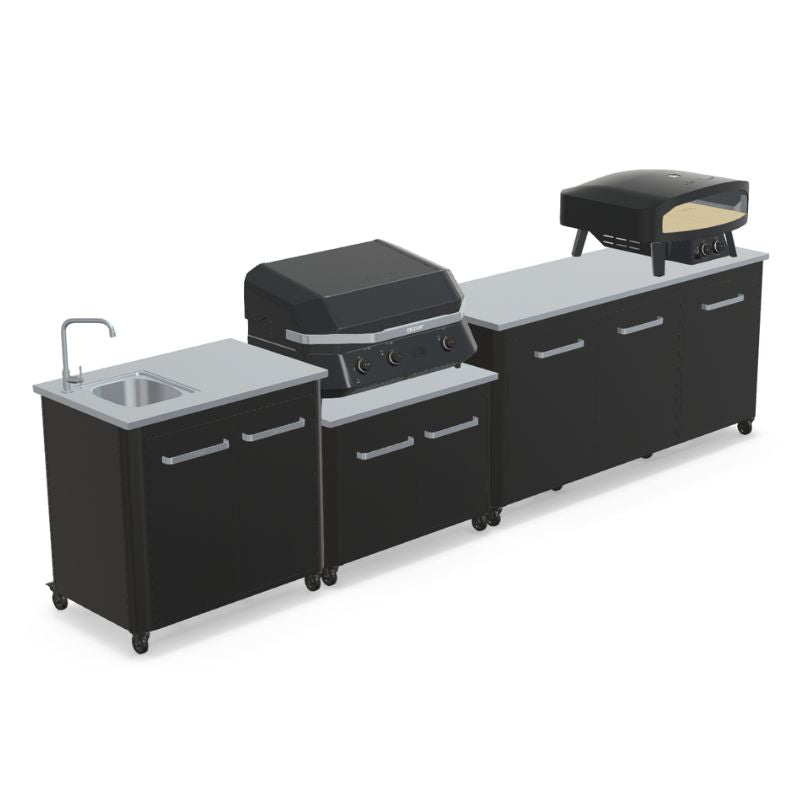 Cozze Modular Outdoor Kitchen - Gas Grill, Extra Storage & Sink