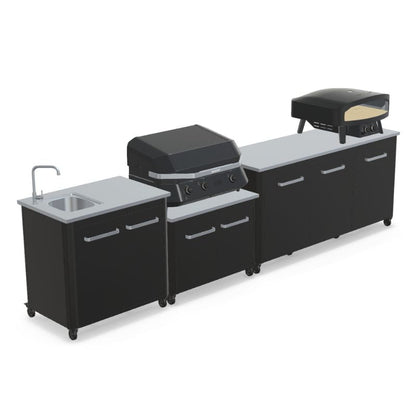 Cozze Modular Outdoor Kitchen - Gas Grill, Extra Storage & Sink