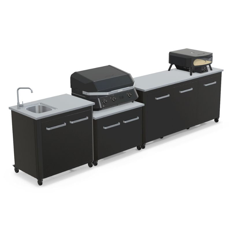 Cozze Modular Outdoor Kitchen - Gas Grill, Extra Storage & Sink