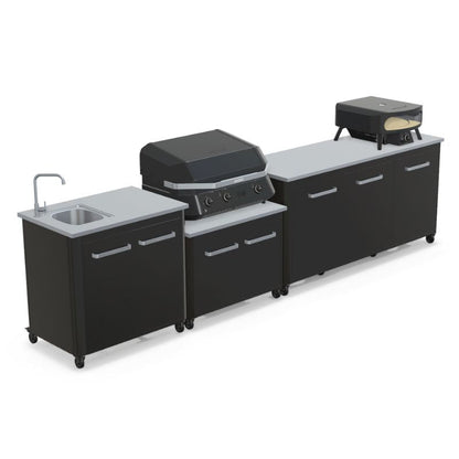 Cozze Modular Outdoor Kitchen - Gas Grill, Extra Storage & Sink