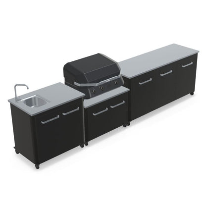 Cozze Modular Outdoor Kitchen - Gas Grill, Extra Storage & Sink