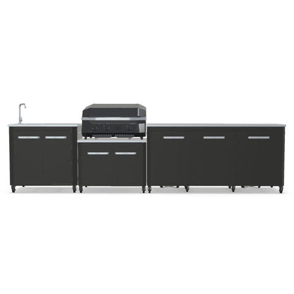 Cozze Modular Outdoor Kitchen - Gas Grill, Extra Storage & Sink G-800 Combo Plancha-Grill