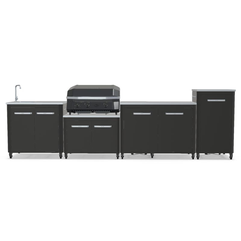Cozze Modular Outdoor Kitchen - Gas Grill, Storage & Sink with Optional Pizza Oven No Pizza Oven
