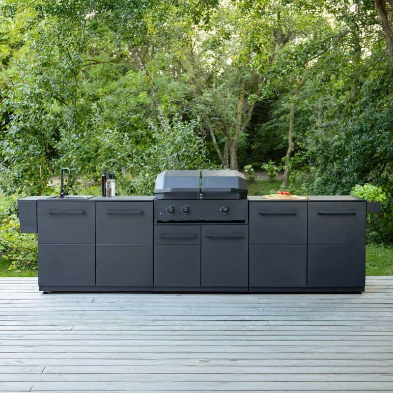 Cozze Elements Outdoor Kitchen 110 Doors Module with Worktop