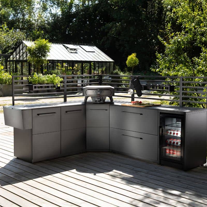 Cozze Elements Outdoor Kitchen 110 Doors Module with Worktop