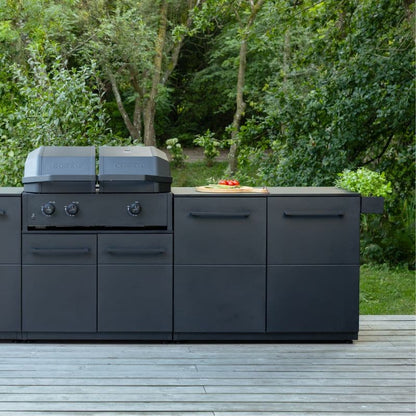 Cozze Elements Outdoor Kitchen 110 Doors Module with Worktop