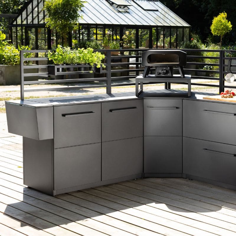Cozze Elements Outdoor Kitchen 110 Doors Module with Worktop