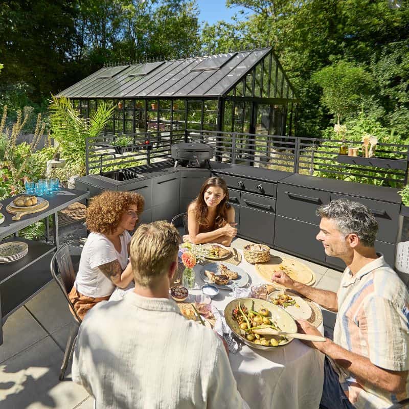 Cozze Elements Outdoor Kitchen Corner Module with Worktop